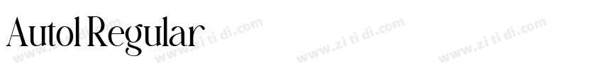 Autol Regular字体转换